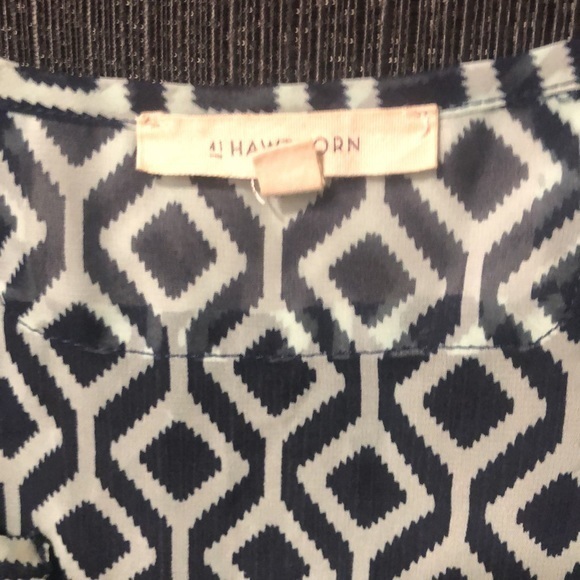 41 Hawthorn women’s geo print 3/4 sleeve - Picture 3 of 5
